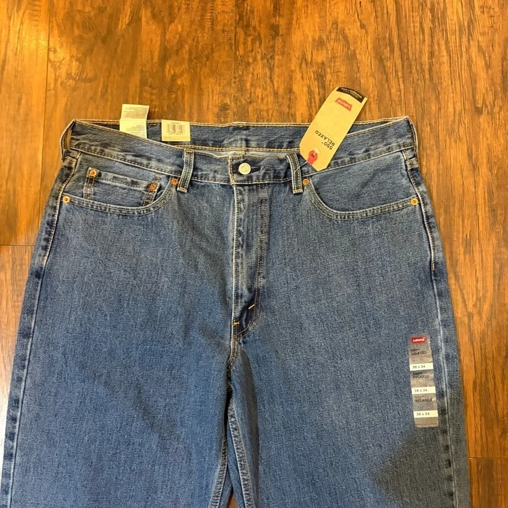 NWT Levi’s 550 Relaxed Fit Jeans Men’s 38x34 – Classic Blue